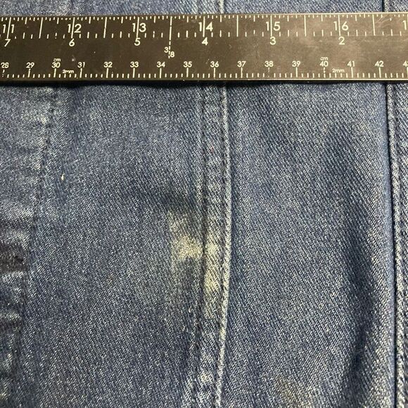 AXEL Denim Sherpa Collar Trucker Jacket Blue Size XXL SEE DESCRIPTION - Picture 4 of 11